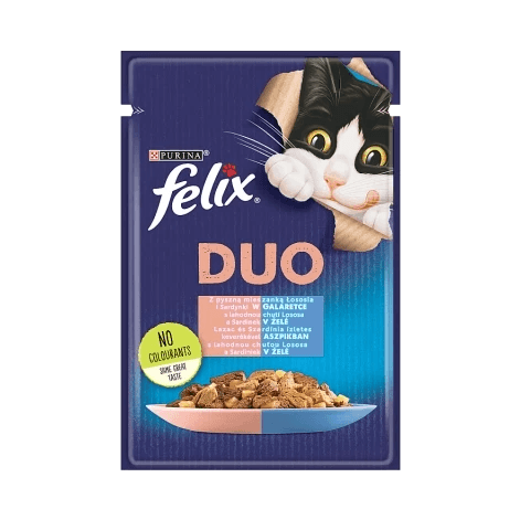 FELIX.DUO DLA KOTA ŁOSOŚ+SARDYN.85G