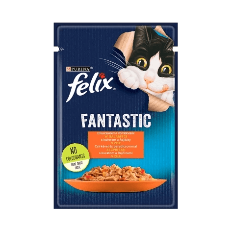 FELIX.FANTASTIC DLA KOTA KUR+POM.85G