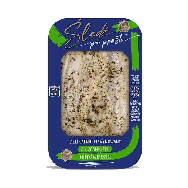 SEKO ŚLEDŹ Z CZOSNKIEM NIEDŹW. 150G