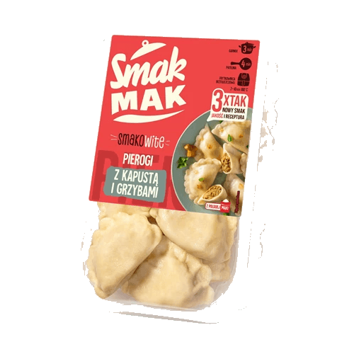 SMAKMAK PIEROGI Z KAPUSTĄ I GRZYBAMI