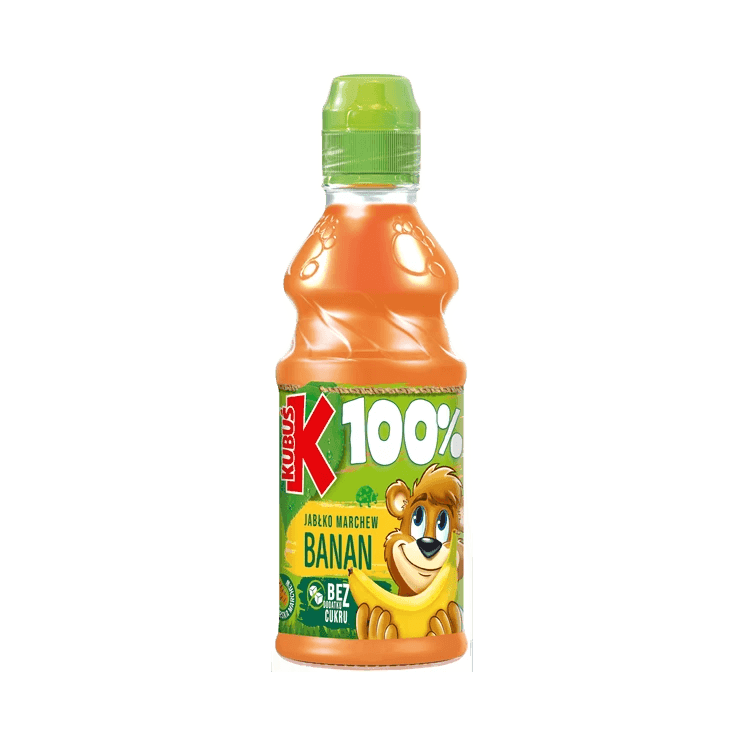 KUBUŚ SOK 100% BANAN-MAR-JABŁ 300ML