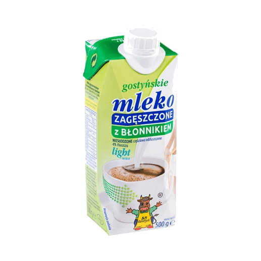 GOSTYŃ MLEKO LIGHT Z BŁONNIKIEM 500G