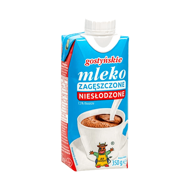 GOSTYŃ MLEKO NIESŁODZONE 350G