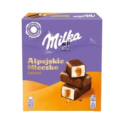 MILKA ALPEJSKIE MLECZ.CARAMEL 350G