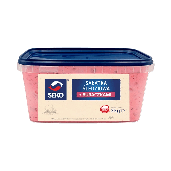 SEKO SAŁATKA ŚLEDZIOWA Z BURACZ 3KG