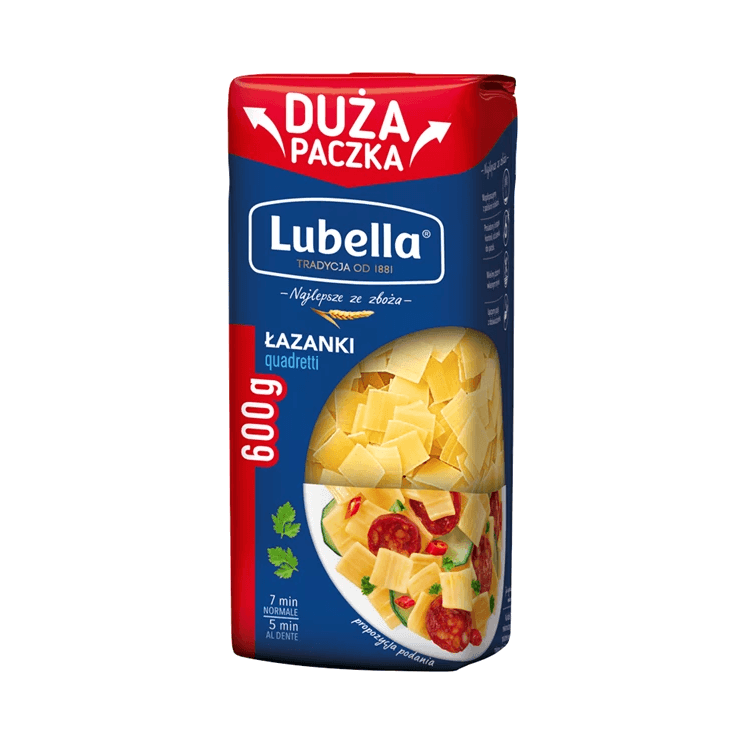 LUBELLA (51) MAKARON ŁAZANKI 600G