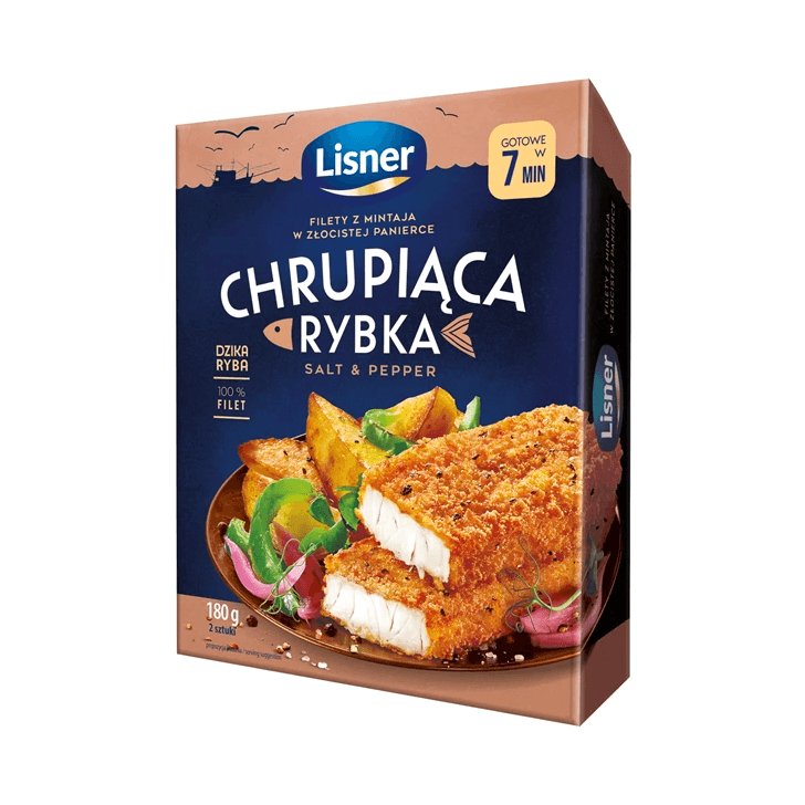LISNER CHRUPIĄCA RYBKA SALT&PEP 180G