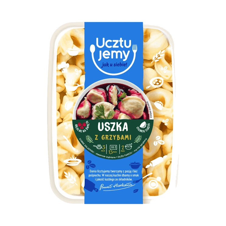 UCZTUJEMY USZKA Z GRZYBAMI 400G