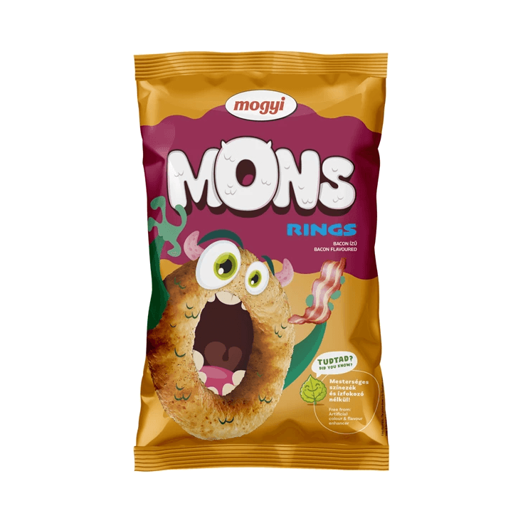 MOGYI MONS RINGS CHRUPKI BEKON. 70G