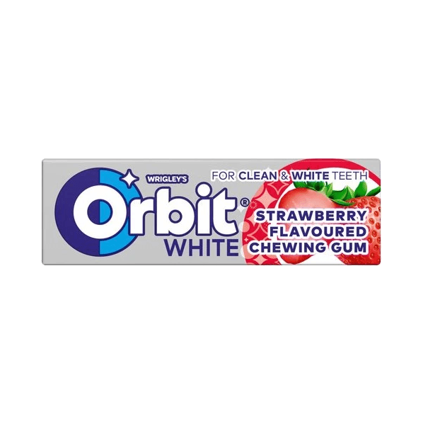 ORBIT GUMA WHITE STRAWBERR DRAŻE 10S