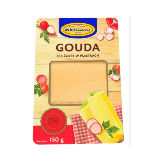 WŁOSZCZOWA PLASTRY 150G GOUDA