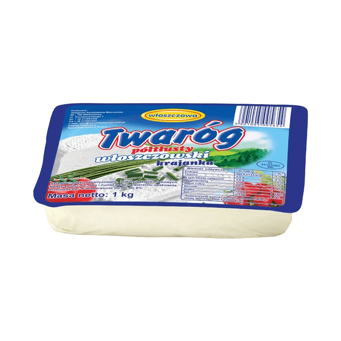 WŁOSZCZOWA TWARÓG KRAJANKA 1KG
