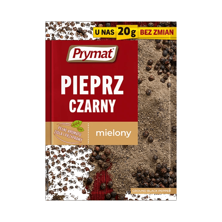 PRYMAT PIEPRZ CZARNY MIELONY 20G(58)