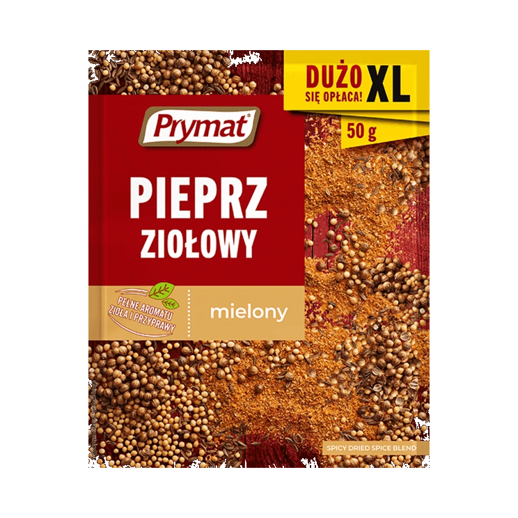 PRYMAT PIEPRZ ZIOŁOWY MIELONY 50G XL