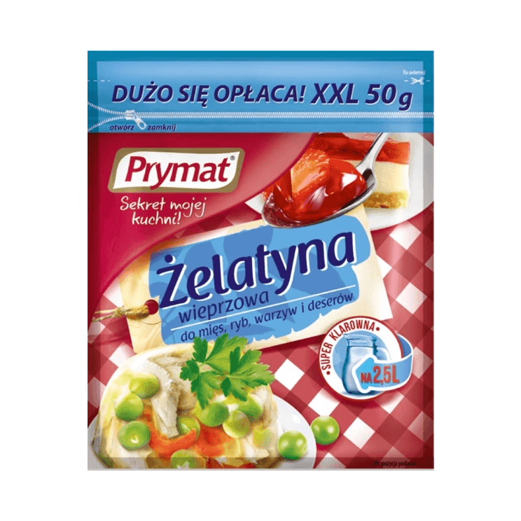 PRYMAT ŻELATYNA SPOŻYWCZA 50G XXL