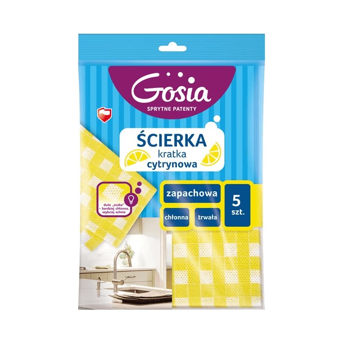 GOSIA ŚCIERKA CYTRYNOWA KRATKA 33CM