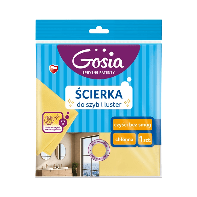 GOSIA ŚCIERKA MIKROFIBRA DO SZYB I L