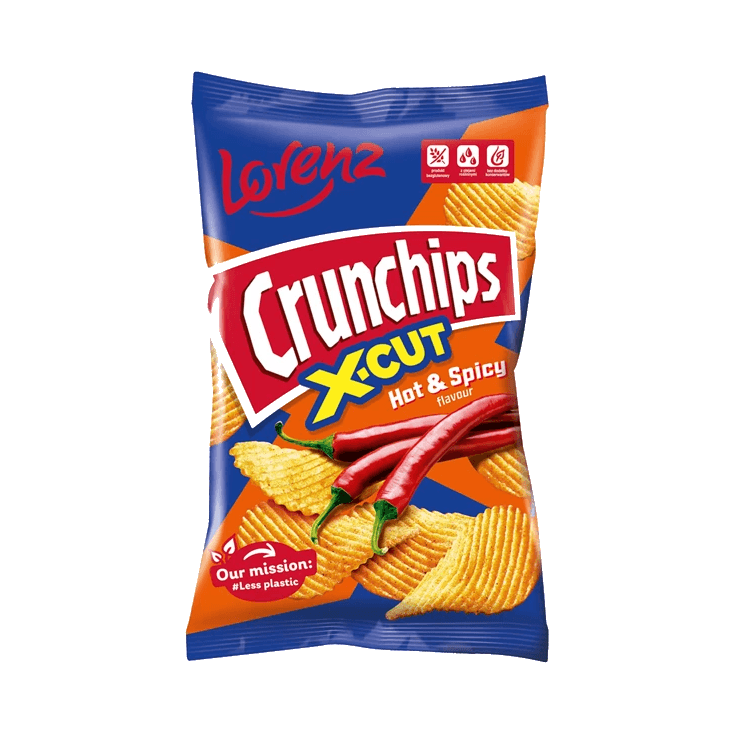 LORENZ CRUNCHIPS X-CUT HOT&SPICY 130