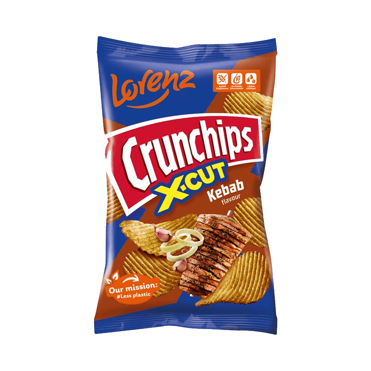LORENZ CRUNCHIPS X-CUT KEBAB 130G