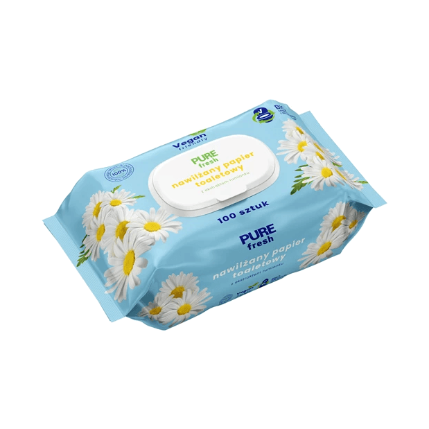 PAPIER TOALETOWY NAWILŻANY PURE FRE