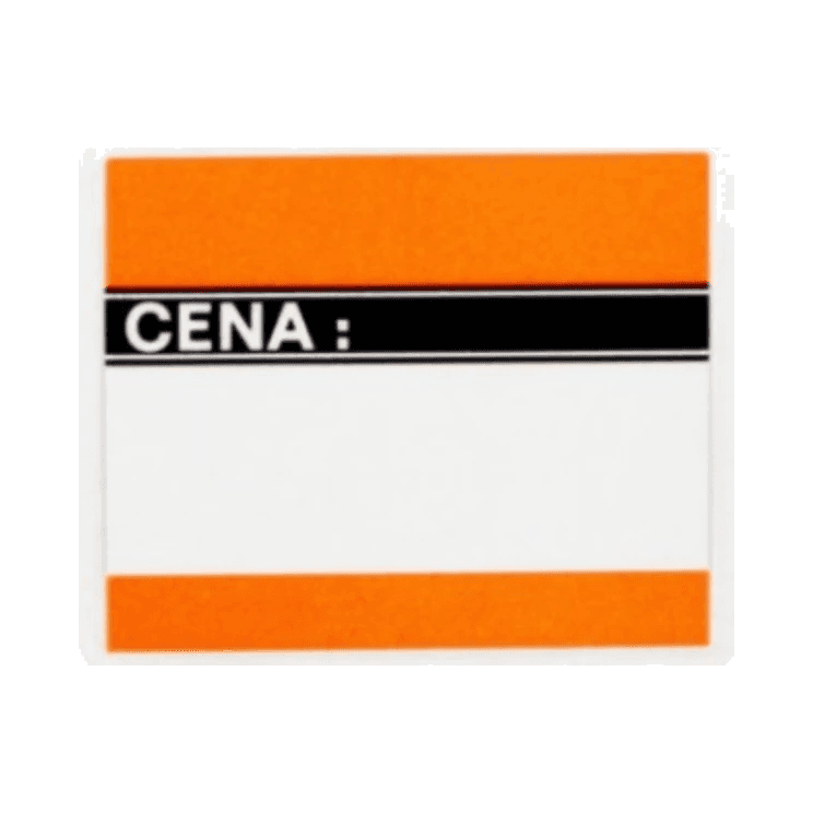 ŻŻ CENÓWKI LAMIN POMARAŃ 9,5X6 A'20