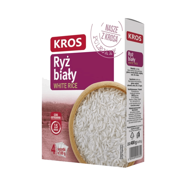 KROS RYŻ BIAŁY 4X100G
