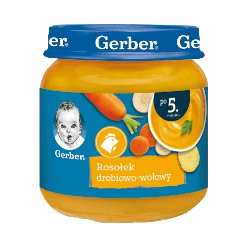GERBER ROSOŁEK DROB-WOŁOWY 125G