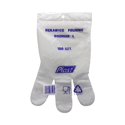 RĘKAWICE FOLIOWE HD 100SZT L BLISTER