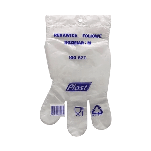 RĘKAWICE FOLIOWE HD 100SZT M BLISTER