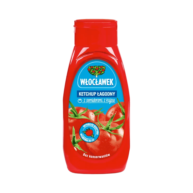 WŁOCŁAWEK KETCHUP ŁAGODNY 480G