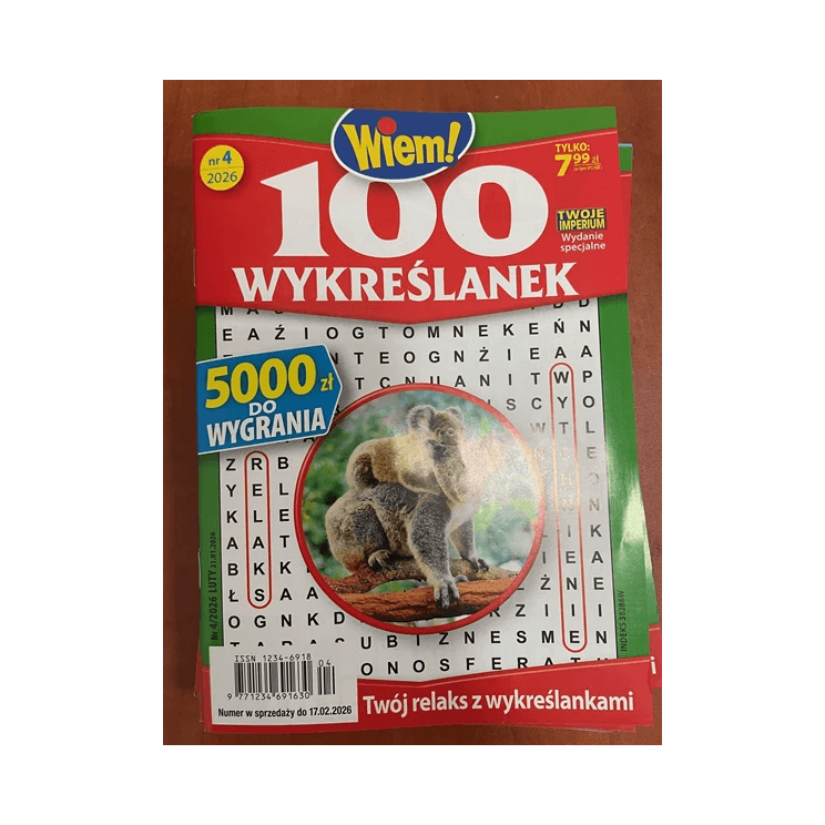 GAZETA WIEM! 100 WYKREŚLANEK MIESIĘC