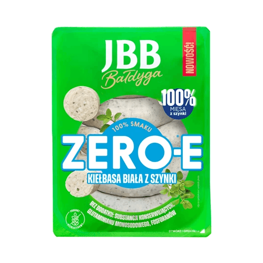 JBB KIEŁBASA BIAŁA Z SZYNKI ZERO - E