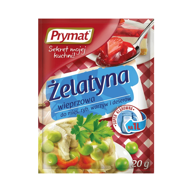 PRYMAT ŻELATYNA SPOŻYWCZA 20G (085)