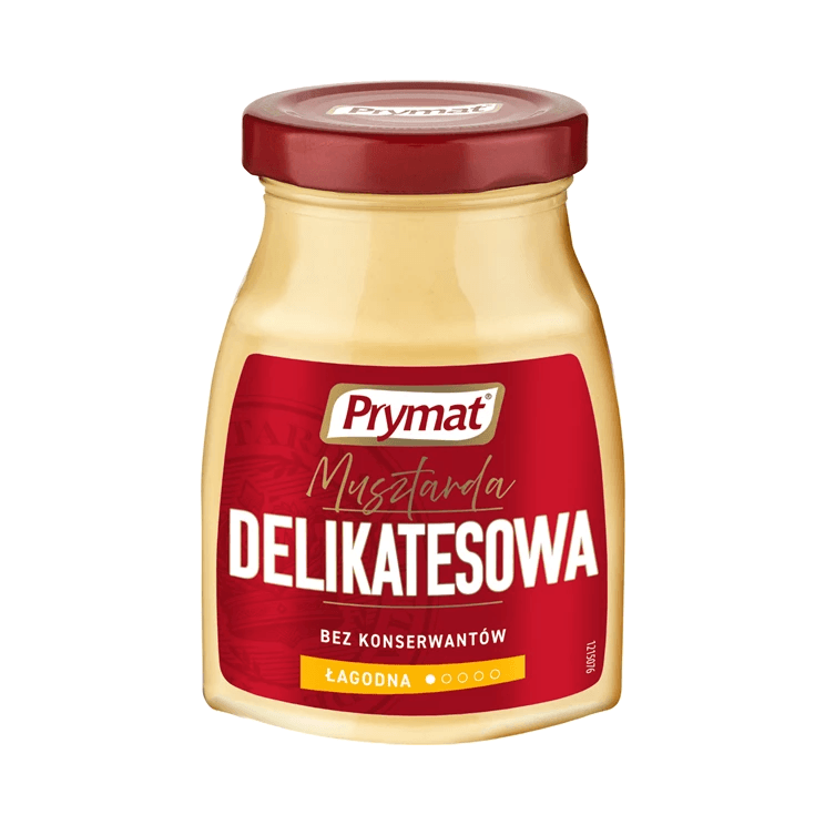 PRYMAT MUSZTARDA DELIKATESOWA 185G