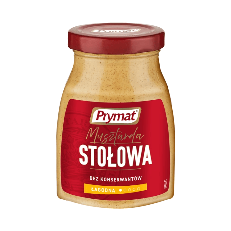 PRYMAT MUSZTARDA STOŁOWA 185G