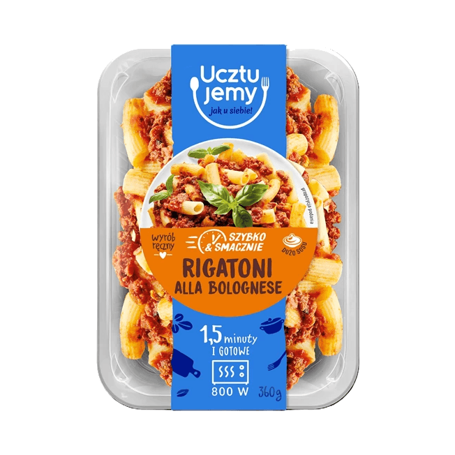 UCZTUJEMY RIGATONI ALLA BOLOGNE 320