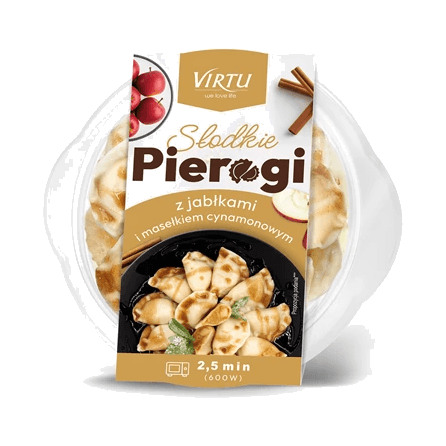 VIRTU PIEROGI Z JABŁKAMI I MASEŁKIEM