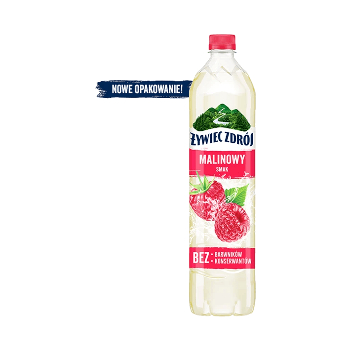 ŻYWIEC ZDRÓJ Z NUTĄ MALINY+SOK DRS