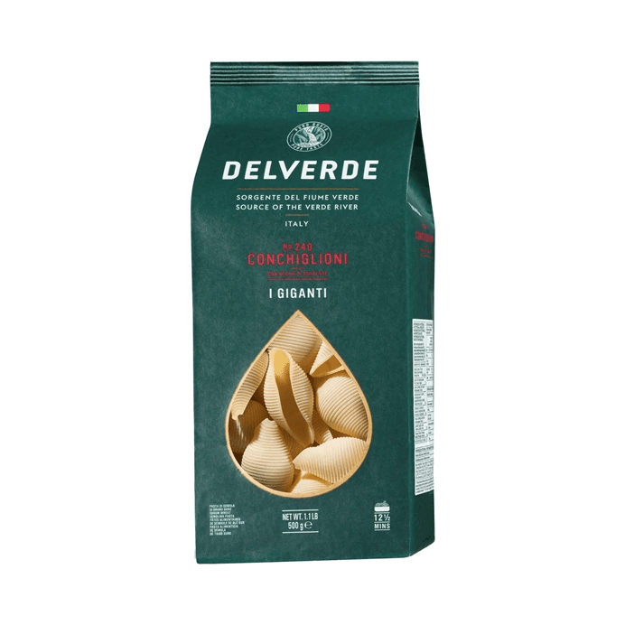 DELVERDE MAKARON GIGANTI MUSZLA 500G