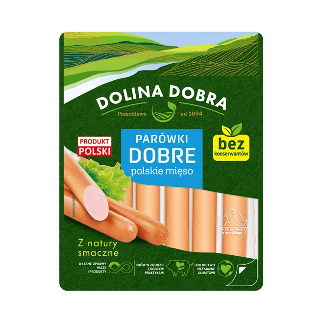 DOLINA DOBRA PARÓWKI DOBRE 200G