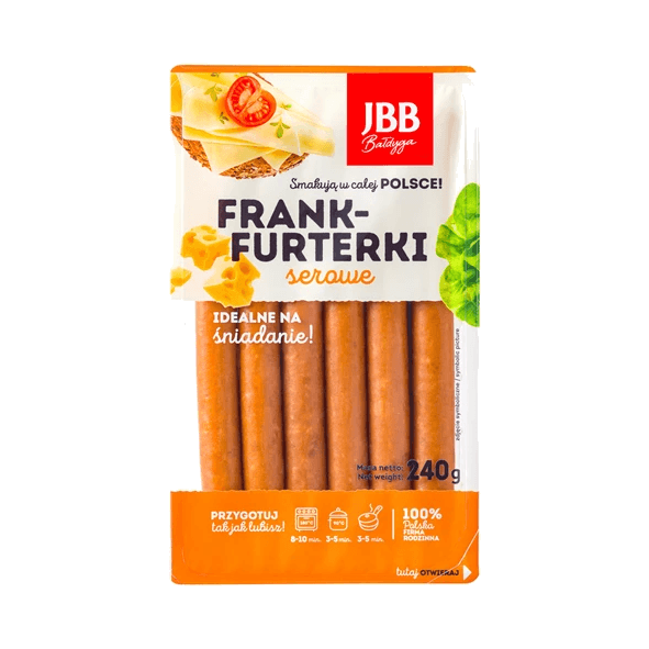 JBB FRANKFURTERKI SEROWE 240G