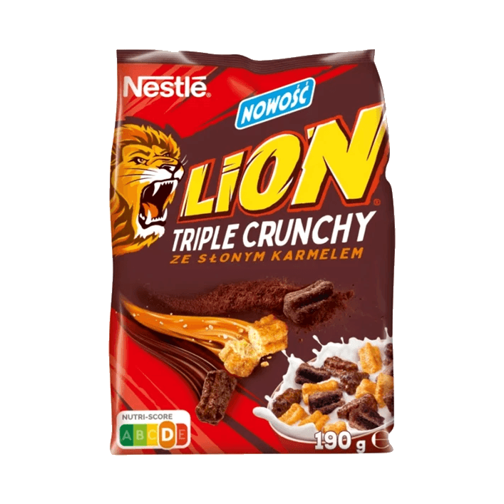 NESTLE PŁATKI LION TRIPLE CRUNCH 190