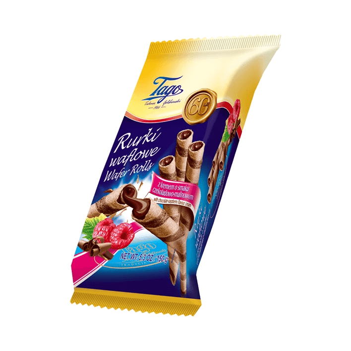 TAGO RURKA.CZEKOLADOWO-MALINOWA 150G