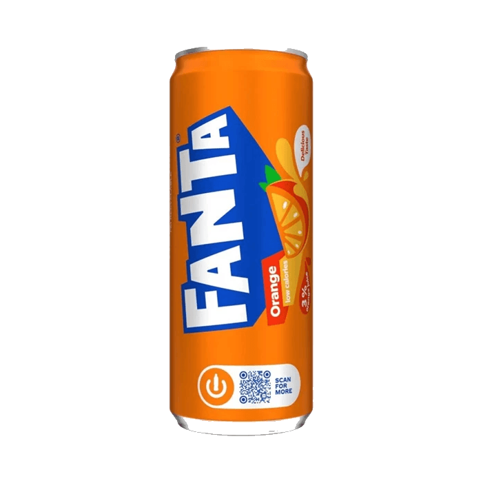 FANTA ORANGE PUSZKA 330ML DRS
