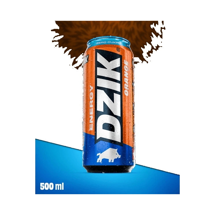 DZIK ENERGY ORANGE ZERO 500ML DRS