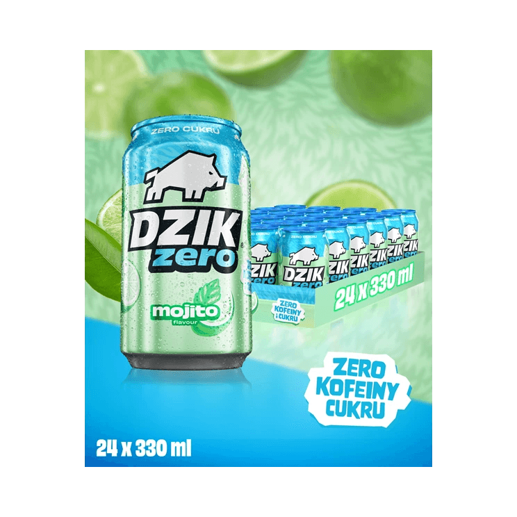 DZIK ENERGY MOJITO ZERO 330ML DRS