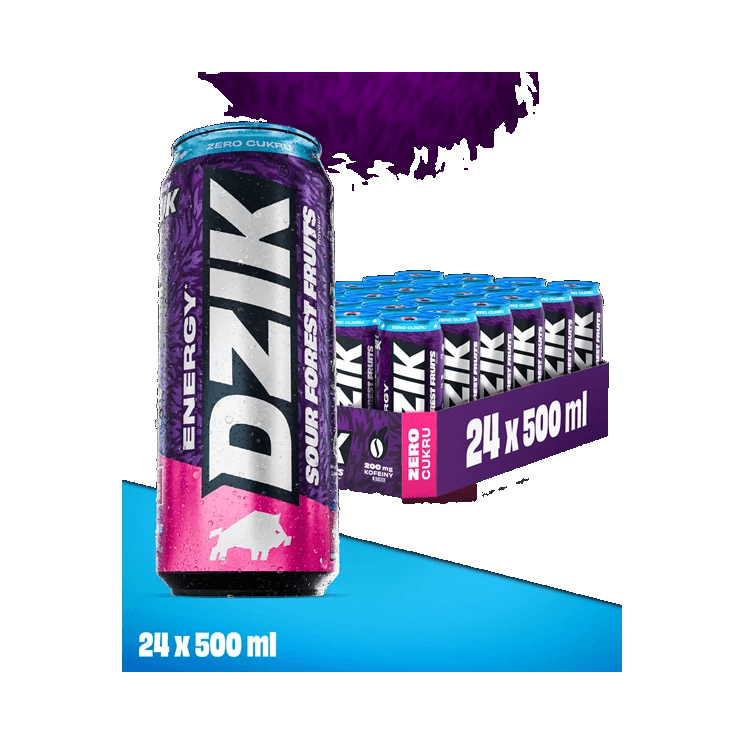 DZIK ENERGY FOREST FRUITS 500ML DRS