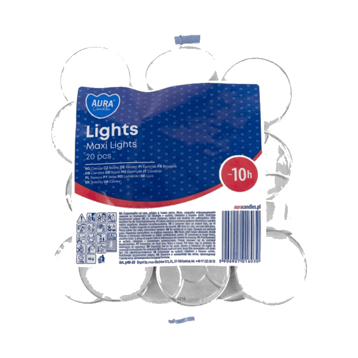 ŚWIECZKI PODGRZEWACZE LUZ P40-20 MAX