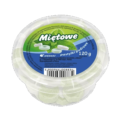 JEDNOŚĆ PASTYLKI PUDR. MIĘTOWE 120G