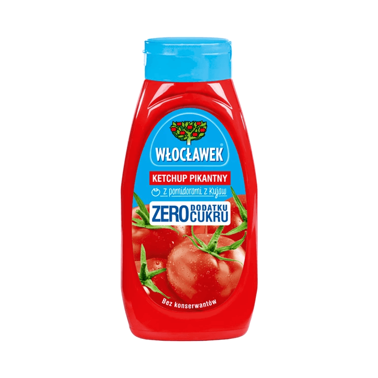 WŁOCŁAWEK KETCHUP PIKANTNY ZERO 450G